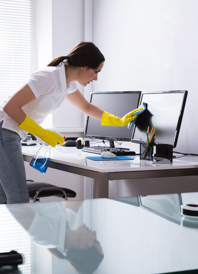 office desk cleaning | PCT Clean
